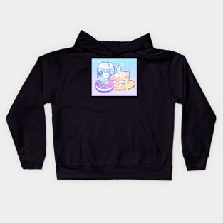 Moon Bunny Snacks Kids Hoodie